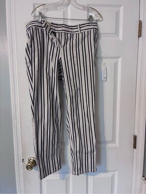 Striped Navy and White Women’sTrousers